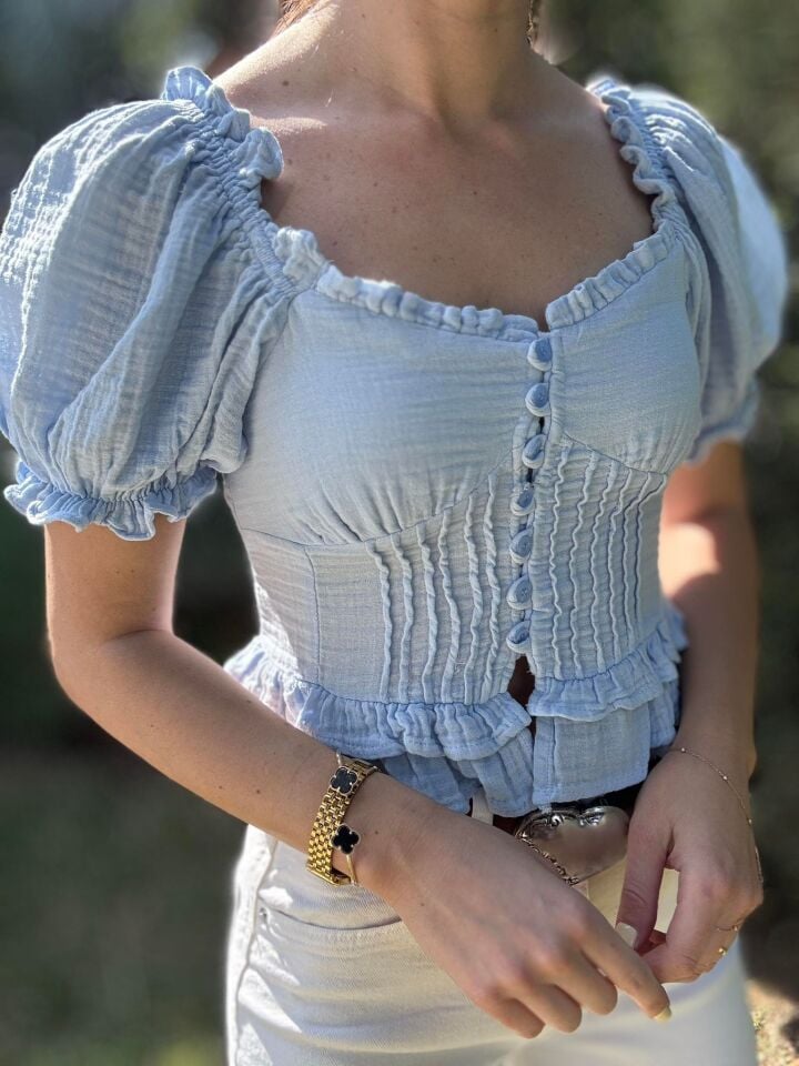Romantik Müslin Bluz