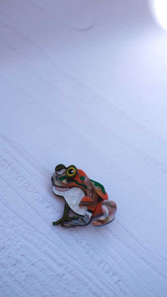 Kurbağa Broş